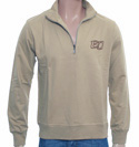 Tan 1/4 Zip Sweatshirt