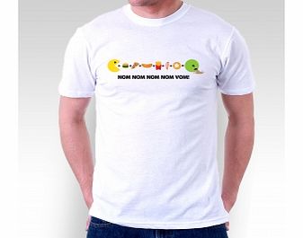 Nom Nom Vom White T-Shirt Large ZT Xmas