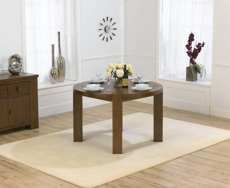 Dark Oak 120cm Round Dining Table