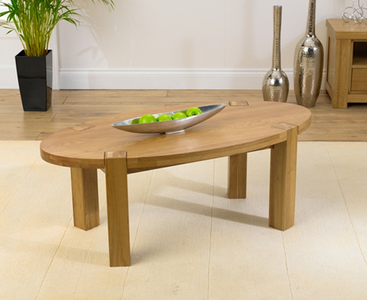 Oak Oval Coffee Table