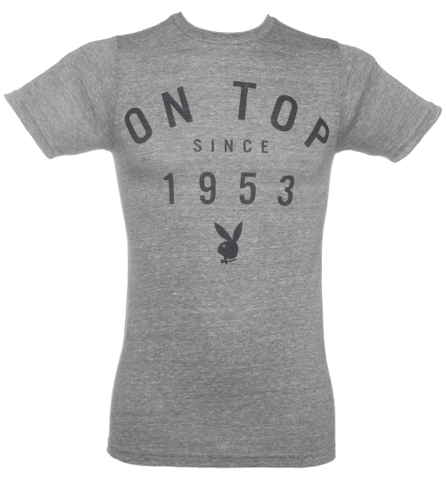 Mens Grey Marl On Top Since 1953 Playboy