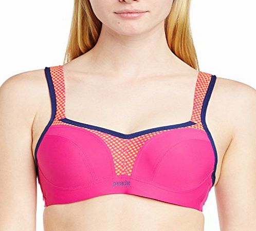 Panache Women 5021 Crop Top Sports Bra, Pink (Magenta Spot), 32FF