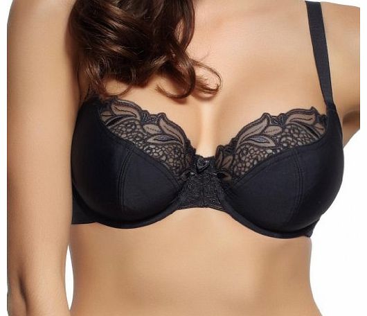 Panache Womens Melody Balconette Bra Black 36H