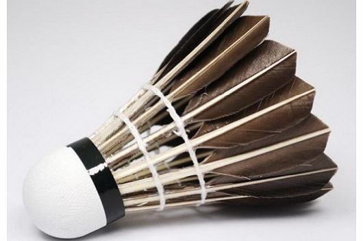 Set of 12 Black Feather Badminton Shuttlecocks Championship Shuttlecocks