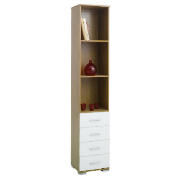 Paris 4 Drawer Shelving Unit, Ivory