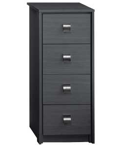 Black Ash 4 Drawer Chest