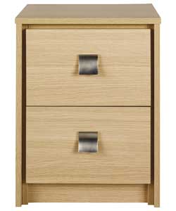 Oak 2 Drawer Chest