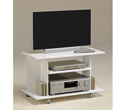 Clearance - Perla High Gloss TV Unit in White