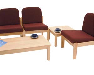 wooden frame reception chair