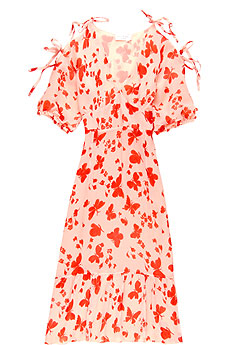 Prose butterfly print chiffon dress