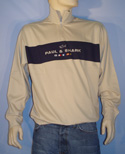 Mens Camel & Navy High Neck Long Sleeve Sweatshirt