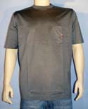 Mens Grey Cotton Round Neck T-Shirt