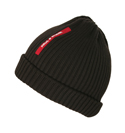 Paul and Shark Dark Brown Ribbed Hat