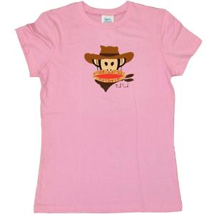 Paul Frank Womens Pink Cowboy Tee