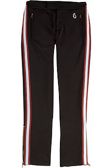 Racing stripe track pants