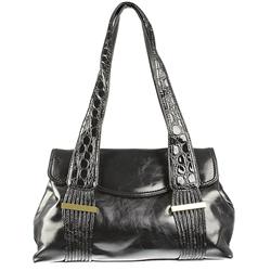 Female GREE604 Bags in Black Croc