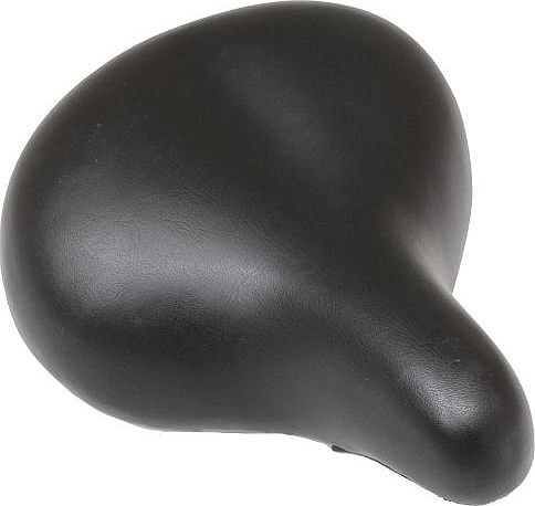 Black Big Bum Sprung Unisex Bike Saddle