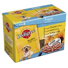 pedigree Puppy 150g Pouch Variety Pack:8