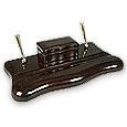 Chestnut Leather Pen Holder