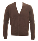 Brown Button Fastening Cardigan