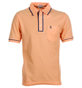 Earl Peach Fuzz Pique Polo Shirt