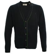 Navy Button Fastening Cardigan