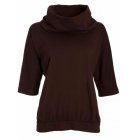 People Tree 3/4 Sleeve Cowl Neck Top - Prune