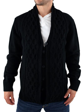 Black Edli Chunky Cardigan