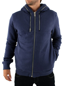 Blue Edmaru Zip Hoodie