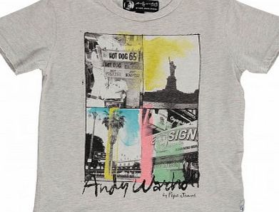 Audience T-shirt Pearl grey `4 years,8 years,10