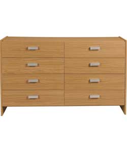 Capella 4+4 Drawer Chest - Oak Effect