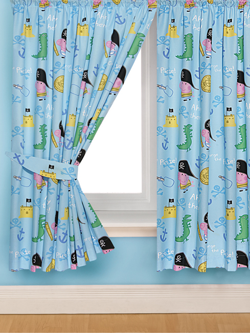 Peppa Pig George Pirate Curtains 54