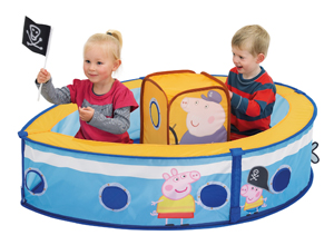 Pig Pop Up Boat Play Den