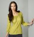 3/4 Sleeve Self Spot Blouse