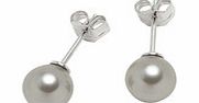 0.6cm silver South Sea pearl studs