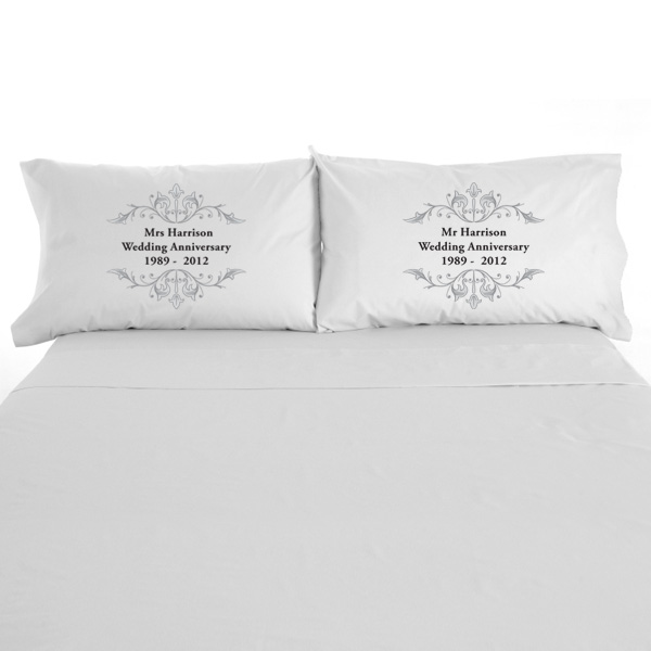 Personalised Anniversary Pillowcases