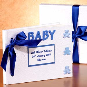 personalised Baby Album Boy