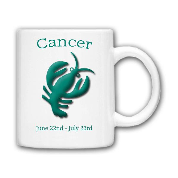 personalised Birth Star Sign Mugs Cancer