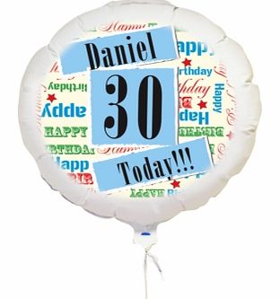 Birthday Balloon - Blue 4318