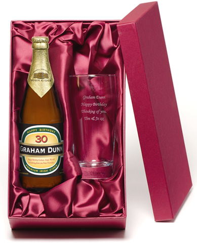 Birthday Cider and Glass Gift Set