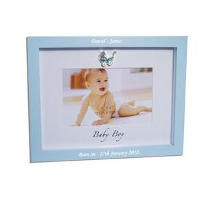 Blue Wooden Pram Frame