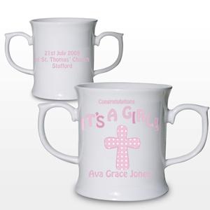 Cross Its a Girl Loving Mug