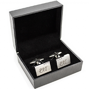 Personalised Crystal Engraved Cufflinks