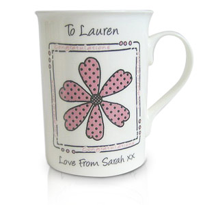 Daisy Message Mug