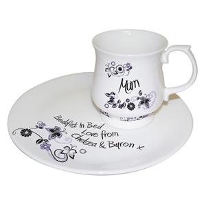 Flower Pattern Breakfast in Bed Set