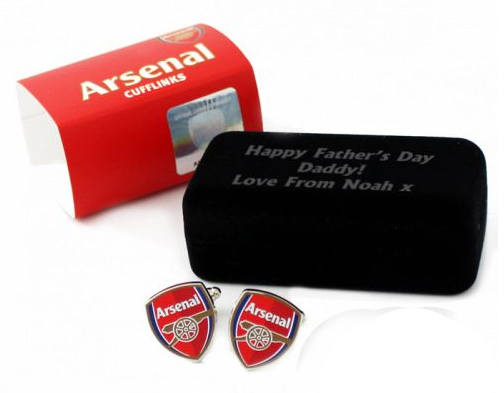 Personalised Football Cufflinks Arsenal