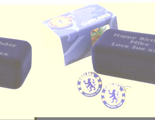 Personalised Football Cufflinks Chelsea