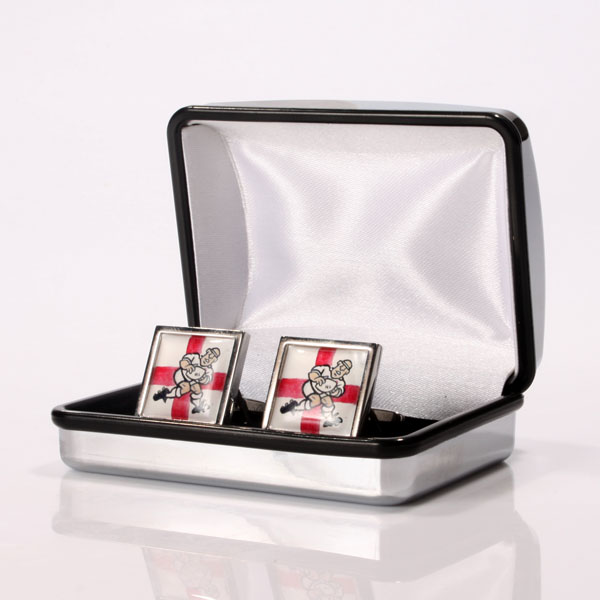 Personalised George Cross Rugby Player Cufflinks