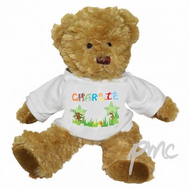 Teddy with Boys Animal Alphabet T-shirt