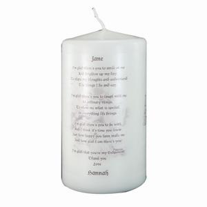 Godparent candle